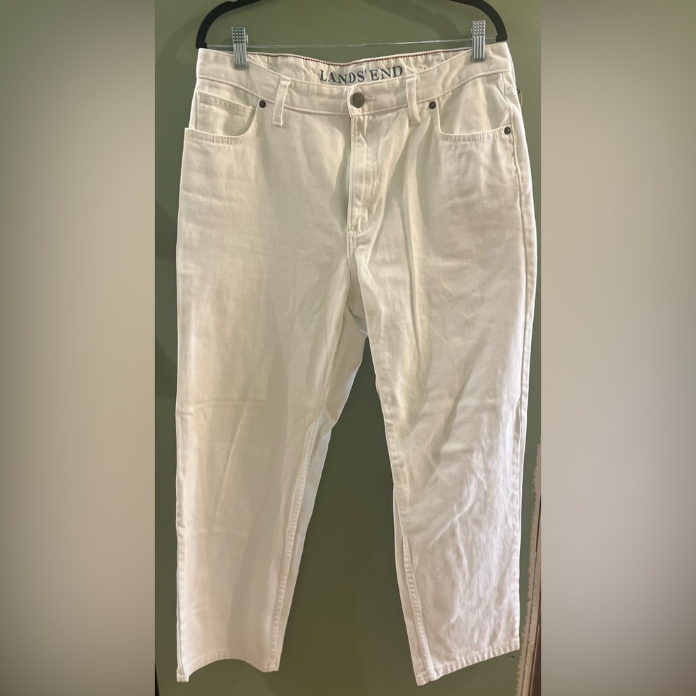 White Land’s End jeans, 34/large